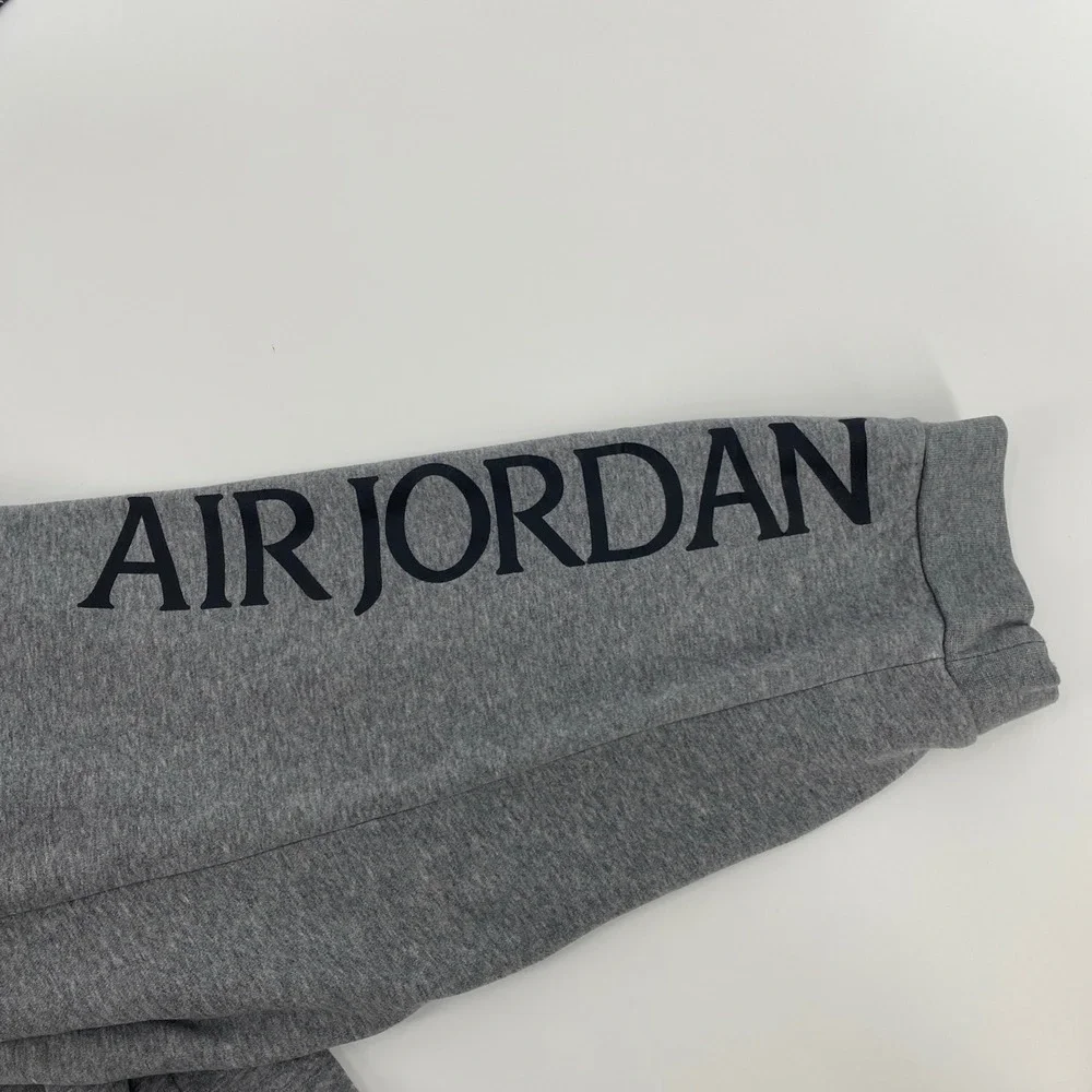 Jordan Sweatpants Mens XL Gray Nike Air Jumpman Fleece Joggers Athletic Pants